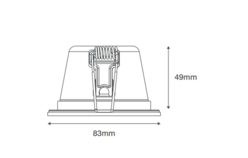 Ov Sc Cd Pico Fg W Led Fire Rated Dimmable Downlight Ip